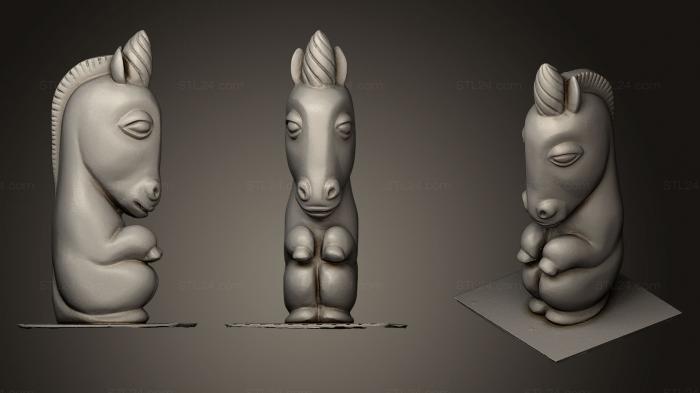 Toys (Unicorn Sculpture, TOYS_0386) 3D models for cnc